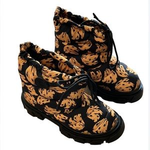 FARM Rio Black and Orange Winter Boots